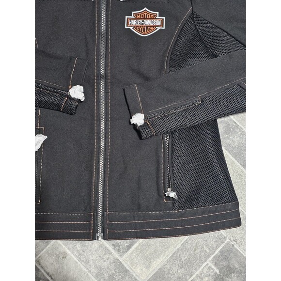 New Harley-Davidson Forever Harley Mesh Jacket Women's Sz LARGE Black 98402-23VW - Picture 4 of 12